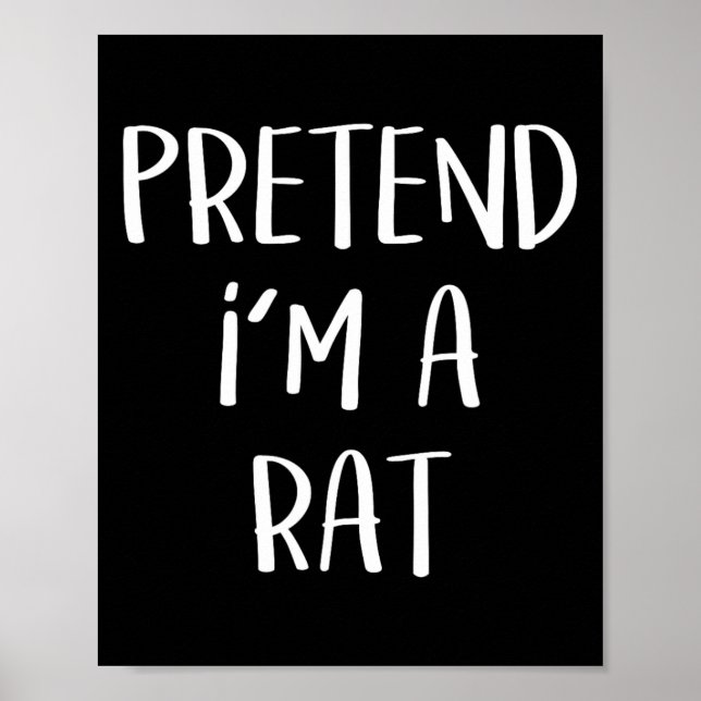 Tu so, als wäre ich ein Rat Kostüm Party Fun Hallo Poster (Vorne)