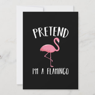 Tu so, als wäre ich ein rosa Flamingo-Funny Hallow Save The Date