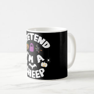 Tu so, als wäre ich ein Schaf-Funny-Halloween-Kost Kaffeetasse