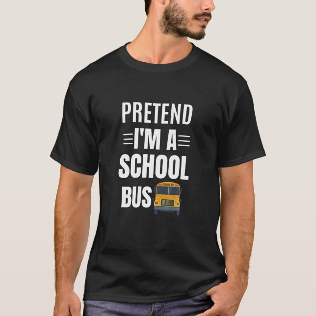 Tu so, als wäre ich ein Schulbus lustig, leicht Ko T-Shirt (Vorderseite)