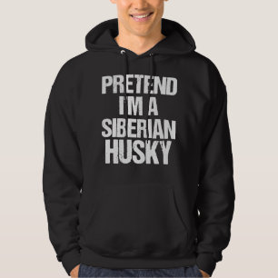 Tu so, als wäre ich ein sibirischer Husky Minimali Hoodie