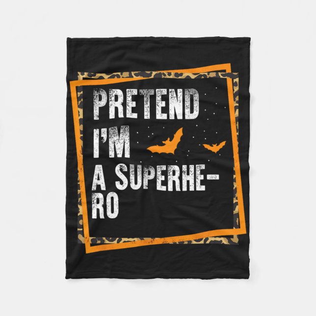 Tu so, als wäre ich ein Superheld, ein leicht flüc Fleecedecke (Vorderseite)