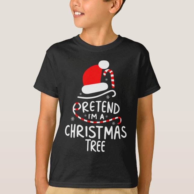 Tu so, als wäre ich ein Weihnachtsbaum Easy Fun Co T-Shirt (Vorderseite)