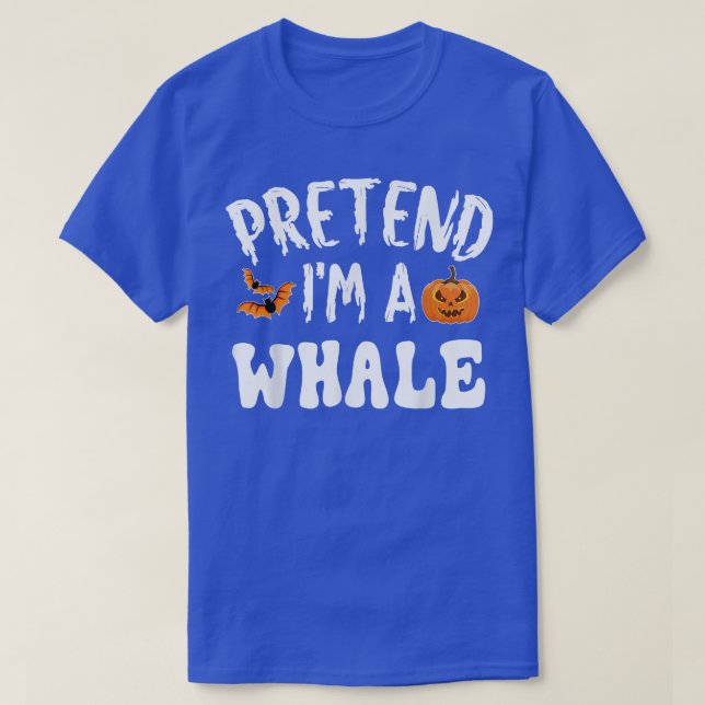 Tu so, als wäre ich ein Whale Halloween-Kostüm Män T-Shirt (Design vorne)