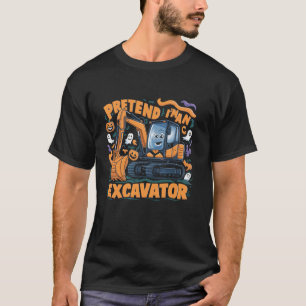 Tu so, als wäre ich eine Ausgrabungskürbis Hallowe T-Shirt
