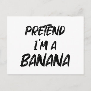 Tu so, als wäre ich eine Banane Feiertagspostkarte