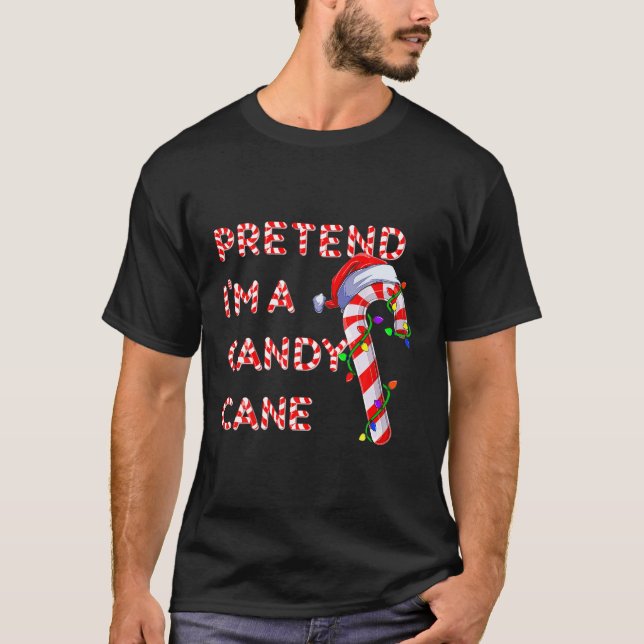 Tu so, als wäre ich eine Candy Candy Cane Crew San T-Shirt (Vorderseite)