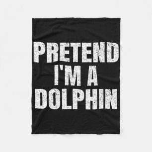 Tu so, als wäre ich eine Dolphin Easy Halloween Fa Fleecedecke