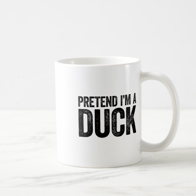 Tu so, als wäre ich eine Duck Matching Kids Adult  Kaffeetasse (Rechts)