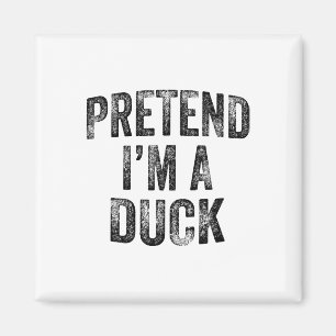 Tu so, als wäre ich eine Duckfamilie, die leicht H Magnet
