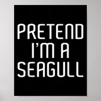 Tu so, als wäre ich eine Seagull Lazy Costume Fami