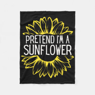 Tu so, als wäre ich eine Sonnenblume, die leicht H Fleecedecke