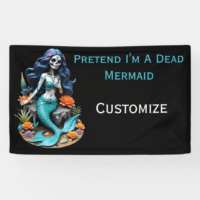 Tu so, als wäre ich eine tote Meerjungfrau Banner (Horizontal)