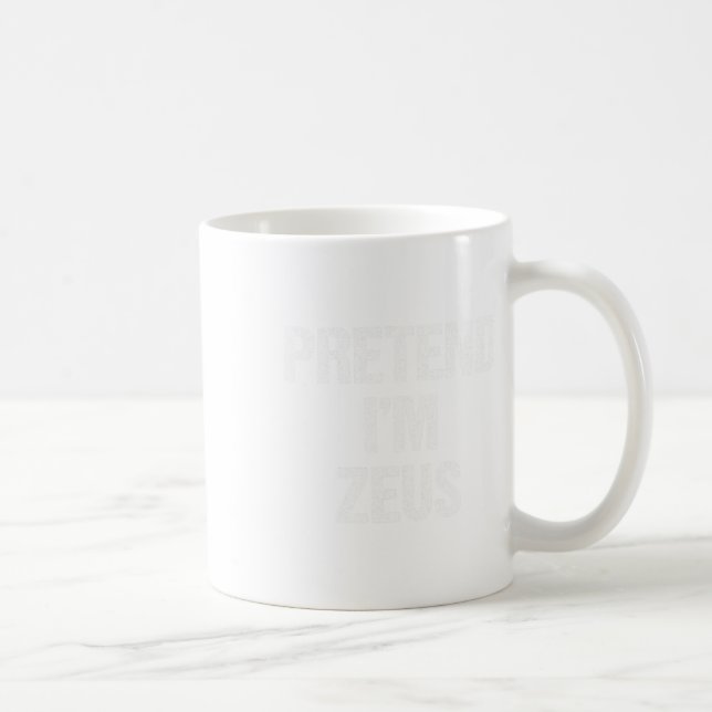 Tu so, als wäre ich Zeus Kostüm Griechisches Gotte Kaffeetasse (Rechts)