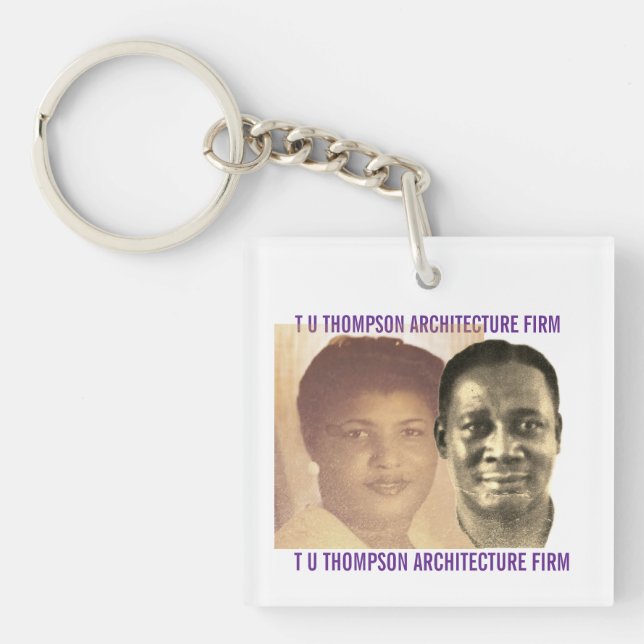 TU THOMPSON. ARCH FIRM. Acryl-Schlüsselanhänger Schlüsselanhänger (Vorderseite)
