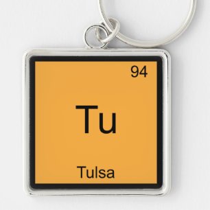 Tu - Tulsa City Chemistry Element Symbol T - Shirt Schlüsselanhänger