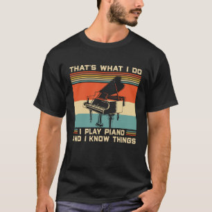 Tu Vintag Piano Players Kostümmusiker Instrumental T-Shirt