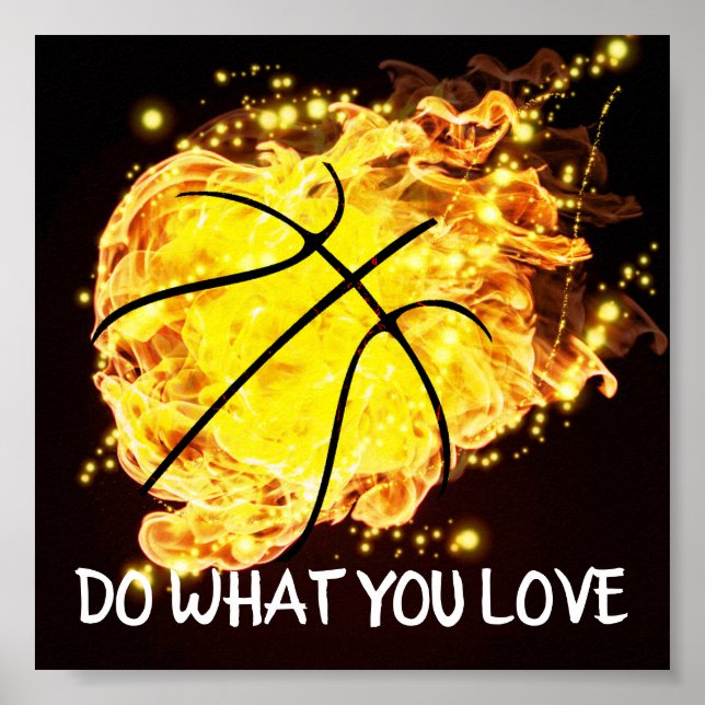 Tu, was du Liebe Basketball Poster (Vorne)