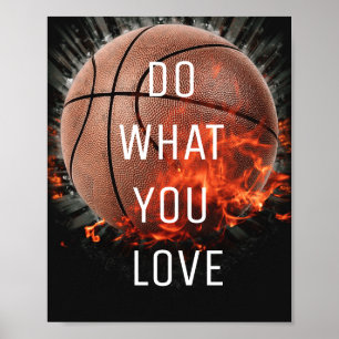 Tu, was du Liebe Basketball Poster