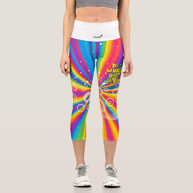Tu, was du Liebe hast! Motivierend Capri Leggings (Vorderseite)