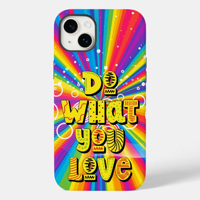 Tu, was du Liebe hast! Motivierend Case-Mate iPhone Hülle (Rückseite)