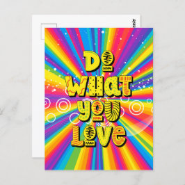 Tu, was du Liebe hast! Motivierend Postkarte