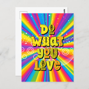 Tu, was du Liebe hast! Motivierend Postkarte