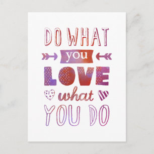 "Tu, was du LIEBE, was du tust" inspirierend Postkarte