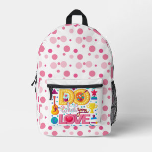 Tu, was du liebst Muttertag Bedruckter Rucksack
