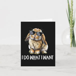 Tu, was ich Mini Holland Lop Bunny Rabbit Lover Ge Karte
