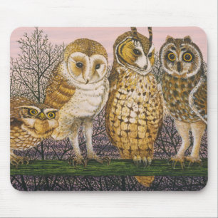 Tu-Whit Tu-whooing Mousepad