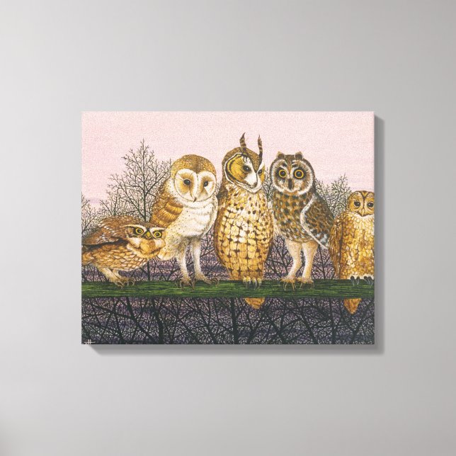 Tu-whit Tu-whowing Leinwanddruck (Vorderseite)