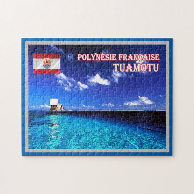 Tuamotu - Französisch-Polynesien - Panorama - Puzzle (Horizontal)