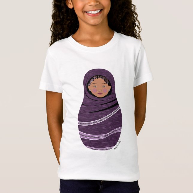 Tuareg Matryoshka Girls' T-Shirt (Vorderseite)