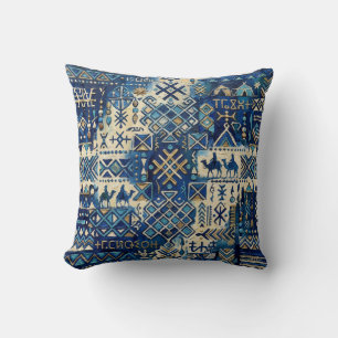 Tuareg Tifinagh Patchwork-Wurfkissen Saharagebie Kissen