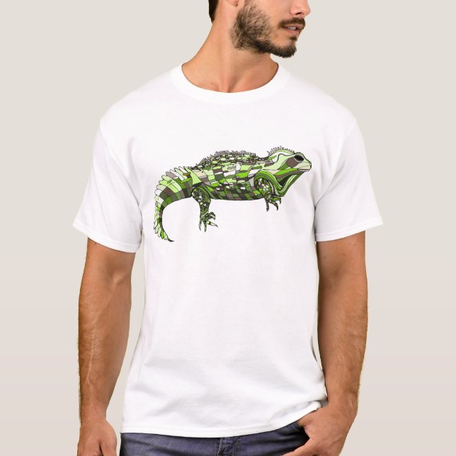 Tuatara Grün T-Shirt (Vorderseite)
