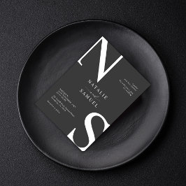 Tuatara Minimalistisch & elegant kühne erste Hochz Einladung