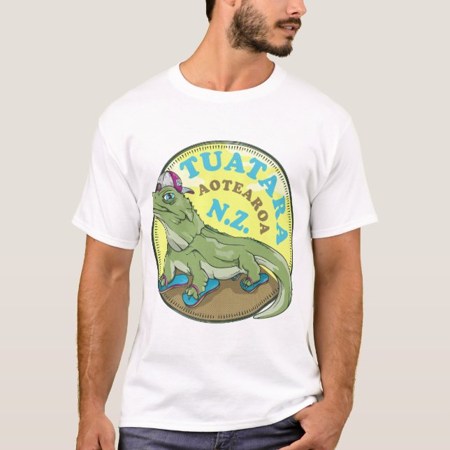 Tuatara Neuseeland T-Shirt (Vorderseite)