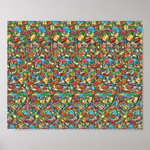 Tub Goat - Versteckter 3D-Druck Poster