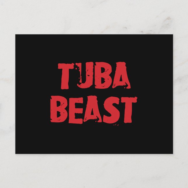 Tuba Beast Postcard Postkarte (Vorderseite)