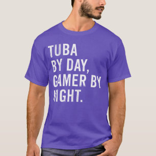 Tuba bei Tag Gamer bei Nacht Familie T-Shirt