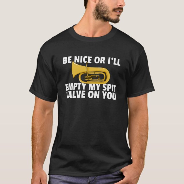 Tuba Brass Instrument Player T-Shirt (Vorderseite)