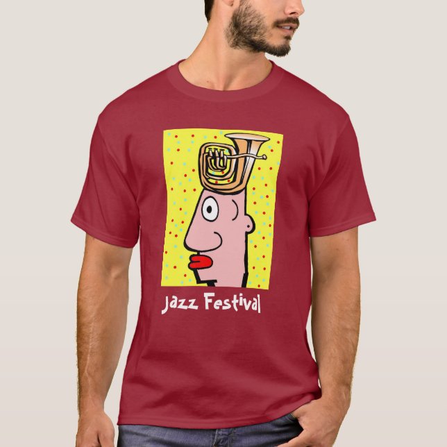 Tuba Head bei Festivals T-Shirt (Vorderseite)