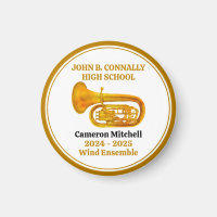 Tuba High School Band Gold Personalisiert
