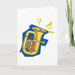 Tuba-Instrument-Gruß-Karten Karte