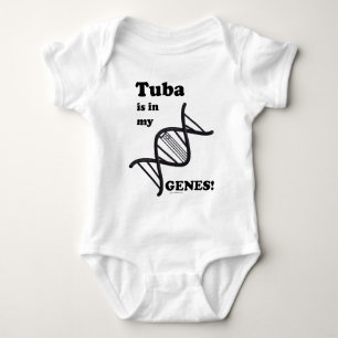 Tuba ist in meinen Genen Baby Strampler
