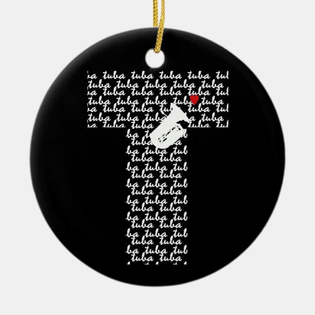 Tuba Letter T Keramikornament (Vorne)