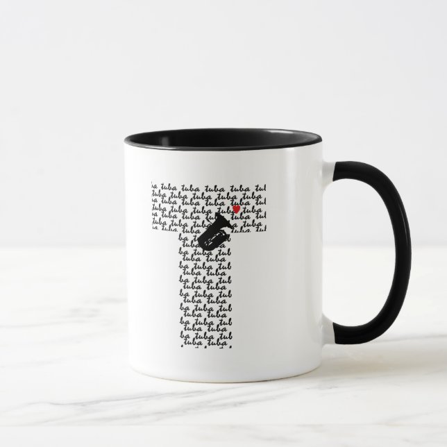 Tuba Letter T Tasse (Rechts)