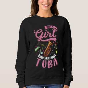 Tuba-Mädchen Tuba-Spielerin Sweatshirt