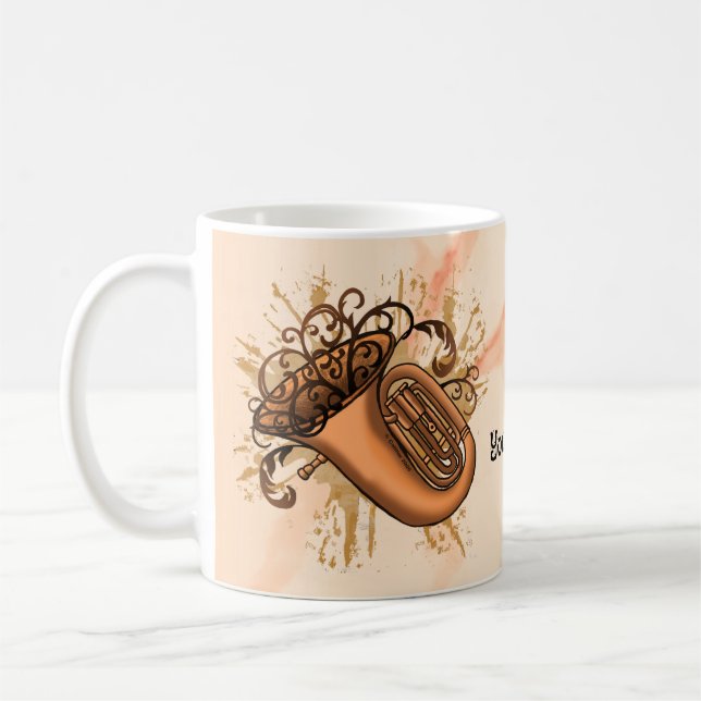 Tuba-Mug mit Wirbel Kaffeetasse (Links)